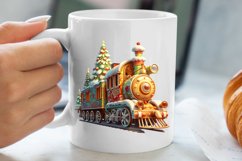 Watercolor Santa Claus Sublimation Clipart, Santa PNG Product Image 5