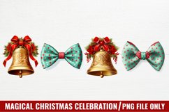 Magical Christmas Celebration Clipart, Christmas Clipart Product Image 1