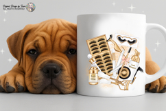 Lash Artist Sublimation PNG White Gold Beauty Design Graphic Product Image 5