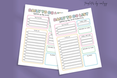 Free Kawaii Daily To Do List Planner Template | Cute Pastel Product Image 2
