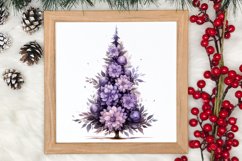Lavender And Christmas Tree Sublimation Clipart Product Image 4