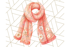 Watercolor Winter Hats and Scarves Clipart PNG Product Image 5