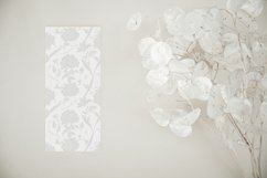 10 White Floral Damask Seamless Digital Paper For Download Product Image 5