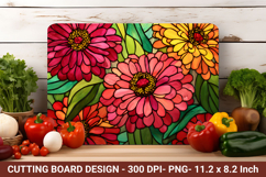 Stained Glass Zinnia Flower Cutting Board | Cutting Board pn Product Image 1