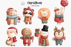 Christmas Santa and friends Clipart, Christmas Clipart Product Image 3