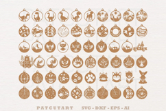 Christmas Ornament SVG Bundle, Christmas Decorations, Laser Product Image 5