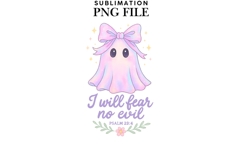Pink ghost png design Product Image 3