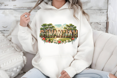Savannah Georgia PNG, Vintage Southern Oak Tree Sublimation Product Image 6