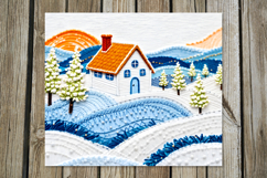 Embroidery Landscape | 4 skinny tumbler Sublimation designs Product Image 5