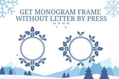 Wreath Snow Monogram | Web Font Product Image 5
