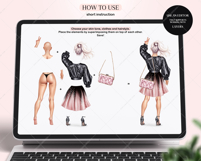 Lux Christmas Girls Clipart Portrait Creator Product Image 5