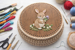 Embroidery base round 12 inch 30 cm digital file laser cut Product Image 5