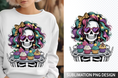 Funny Skeleton Messy Sublimation Design - Funny Skeleton PNG Product Image 1