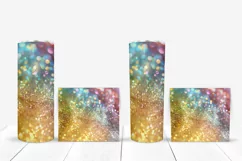 Pink Glitter Tumbler Sublimation, Gold Glitter Tumbler Wrap Product Image 5