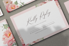 beautiful wedding card invitation set with peonies flower Product Image 5