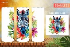 Embroidery Animals Tumbler Wrap | Skinny 20 oz | Sublimation Product Image 3