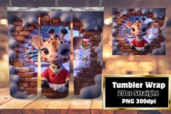 LUXURIOUS 20oz PNG Tumbler Template , Xmas Product Image 1