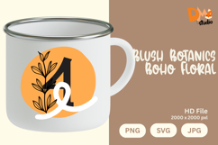 Blush Botanics Boho Floral Monogram Product Image 1