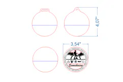 Snowshoeing Sport Medal SVG laser cut files for Glowforge Product Image 4