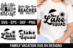 Family Vacation SVG Design - Lake Life is the Best Life Product Image 1