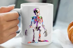 Christmas Skeleton Sublimation Clipart, Christmas PNG Product Image 5