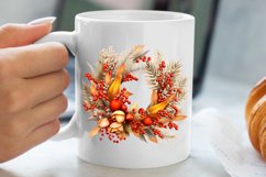 Christmas Cardinal Watercolor Clipart, Christmas Cardinal Product Image 5