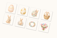 Romantic Easter Watercolor Clipart Product Image 6