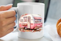 Watercolor Caravan Clipart, Caravan Clipart, Caravan Product Image 5