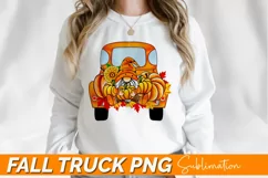 Fall Truck clipart,Happy Halloween,Truck Gnome,Pumpkin Product Image 4