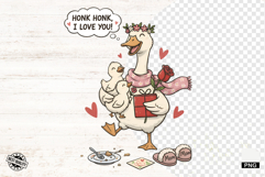 Silly Mother's Day Funny Goose - Goose Clipart Product Image 1
