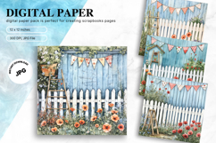 Wooden Floral Background Wood Flower Vintage Wallpaper Product Image 1
