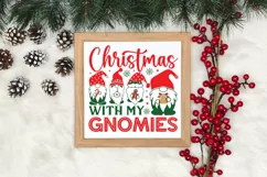 Christmas with my gnomies SVG, Christmas Gnome SVG Product Image 3