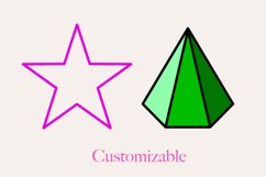 50 Geometric Shape Procreate Stamps Product Image 4