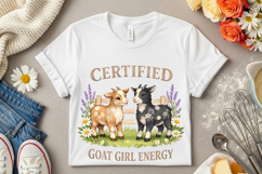 Certified Goat Girl Energy PNG Design Product Image 7