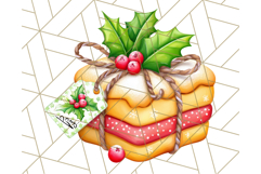 Cozy Christmas Bakery Clipart PNG, Holiday Cookie Art Product Image 5
