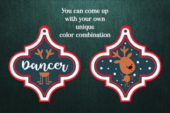 Santa&#039;s reindeers-Christmas Arabesque Ornaments Bundle Product Image 5