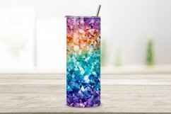 Galactic Prism Glitter Ombre Tumbler wrap, seamless wrap png Product Image 2