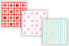 Summer Beach Seamless Pattern Bundle, Watercolor Digital Product Image 5