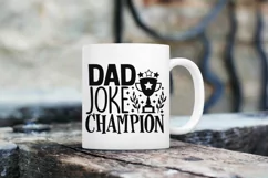 Dad Joke Champion Svg, Father's Day Svg, Funny Dad Svg. Product Image 6