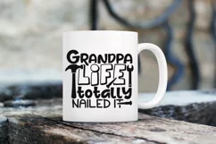 Grandpa Life Totally Nailed It Svg, Father's Day Svg. Product Image 6
