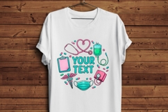 Custom Nurse PNG, Personalized Nurse Sublimation Design, Product Image 5