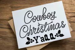 Cowboy Christmas SVG, PNG Cut file Cricut Printable Design Product Image 4