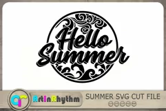 Hello Summer Svg, Summer Svg, Summer T-shirt Design Product Image 2