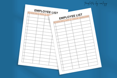 Employee List Template | Editable Canva Staff Directory Product Image 2