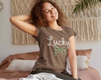 Coquette Lucky St Patrick's Day Png, Preppy St Patricks day Product Image 4