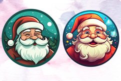 Santa Claus Ornament Clipart Bundle, Christmas Santa PNG Product Image 6