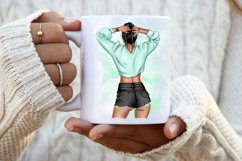 Fashionable girl clipart Product Image 6