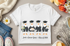 Just A Senior Goose PNG Graduate Shirt PNG Product Image 4
