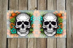 Skulls and flowers | Halloween Sublimation Mug design bundle Product Image 5
