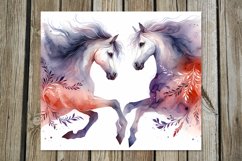 Valentine animals | cute horse &amp; penguin Skinny tumbler Product Image 5